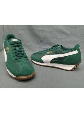Puma Easy Rider Vintage Jr (GS) Dark Myrtle Green Puma Boys Size 7 NEW NO BOX!